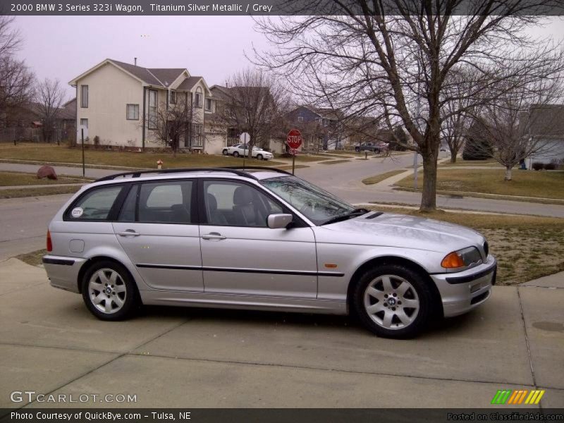 Titanium Silver Metallic / Grey 2000 BMW 3 Series 323i Wagon