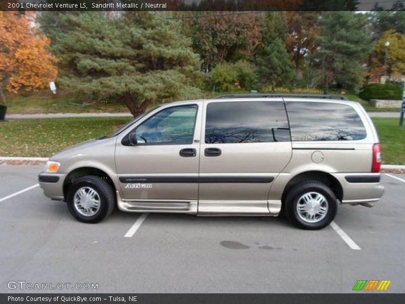 Sandrift Metallic / Neutral 2001 Chevrolet Venture LS