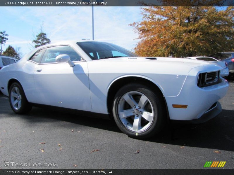 Bright White / Dark Slate Gray 2014 Dodge Challenger R/T