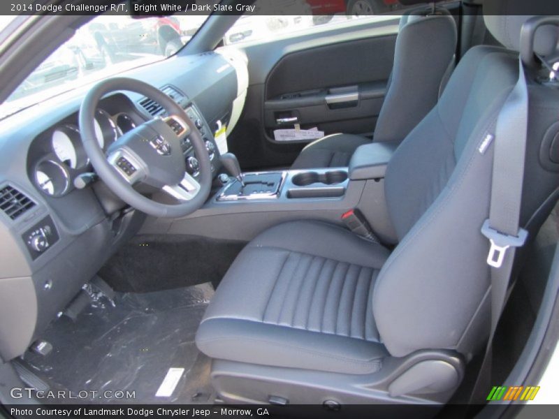 Bright White / Dark Slate Gray 2014 Dodge Challenger R/T