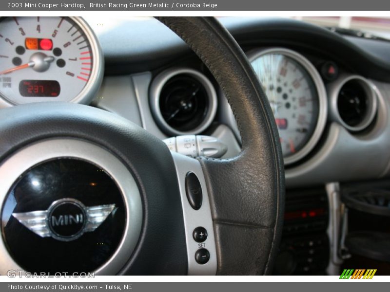 British Racing Green Metallic / Cordoba Beige 2003 Mini Cooper Hardtop