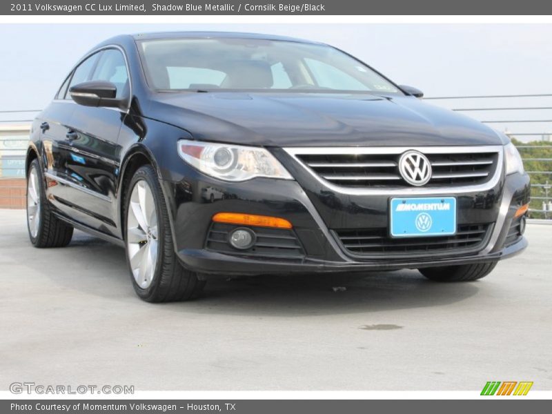 Shadow Blue Metallic / Cornsilk Beige/Black 2011 Volkswagen CC Lux Limited