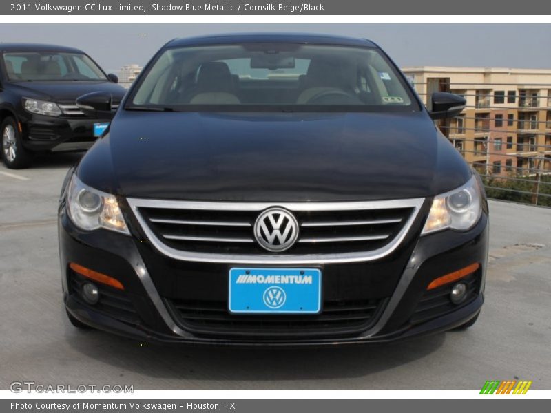 Shadow Blue Metallic / Cornsilk Beige/Black 2011 Volkswagen CC Lux Limited