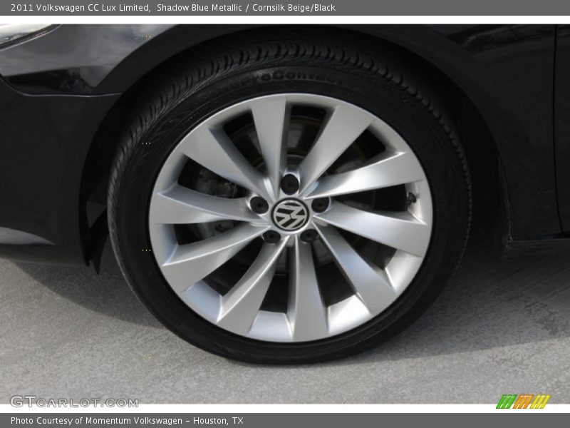 Shadow Blue Metallic / Cornsilk Beige/Black 2011 Volkswagen CC Lux Limited