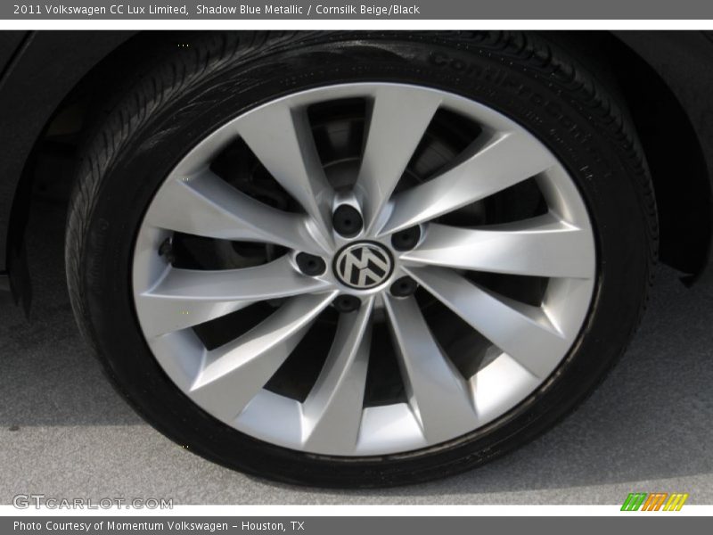 Shadow Blue Metallic / Cornsilk Beige/Black 2011 Volkswagen CC Lux Limited