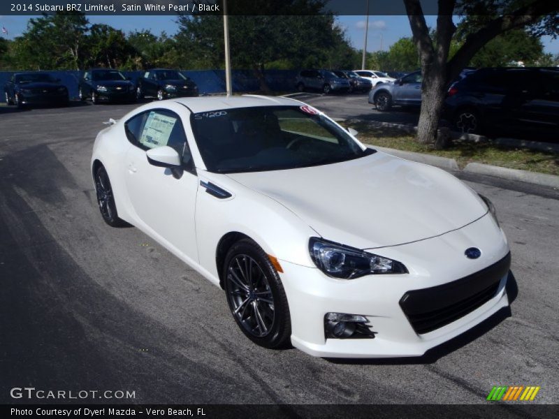 Satin White Pearl / Black 2014 Subaru BRZ Limited