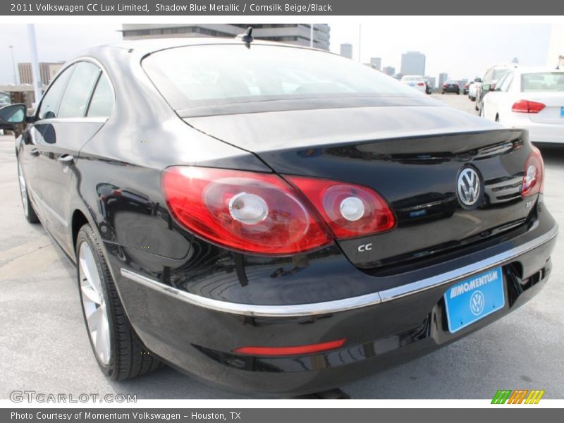 Shadow Blue Metallic / Cornsilk Beige/Black 2011 Volkswagen CC Lux Limited