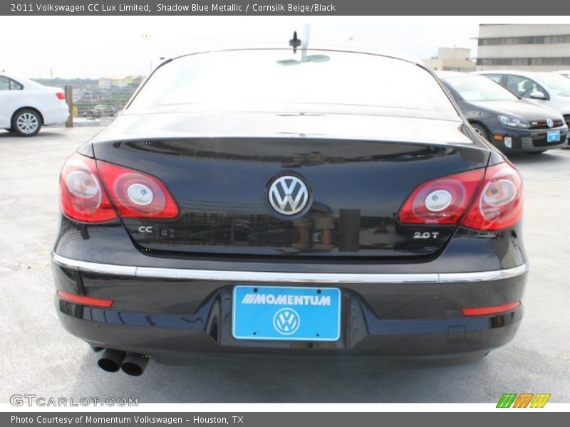 Shadow Blue Metallic / Cornsilk Beige/Black 2011 Volkswagen CC Lux Limited