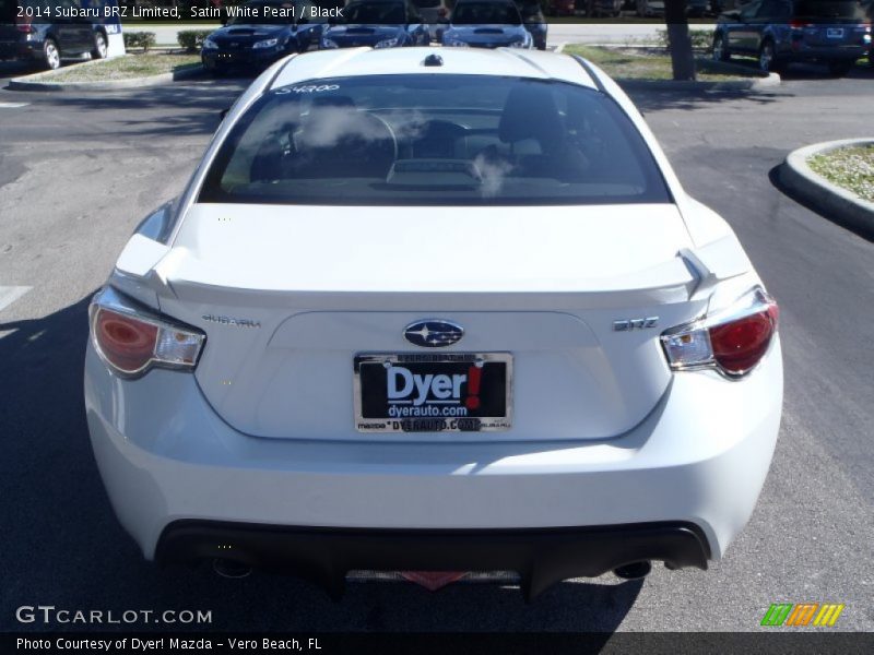 Satin White Pearl / Black 2014 Subaru BRZ Limited