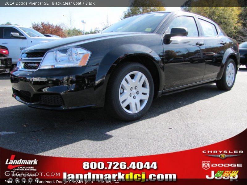 Black Clear Coat / Black 2014 Dodge Avenger SE