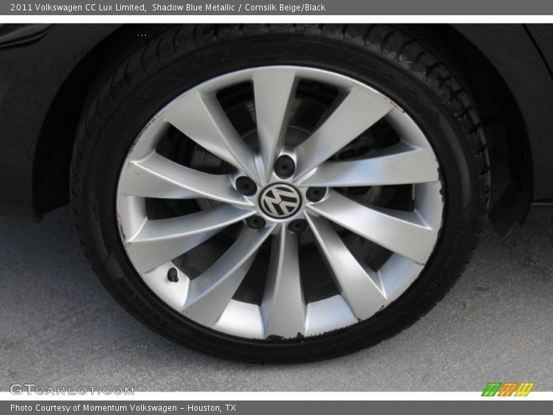 Shadow Blue Metallic / Cornsilk Beige/Black 2011 Volkswagen CC Lux Limited