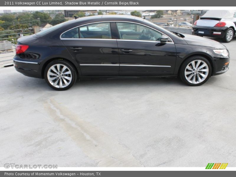 Shadow Blue Metallic / Cornsilk Beige/Black 2011 Volkswagen CC Lux Limited