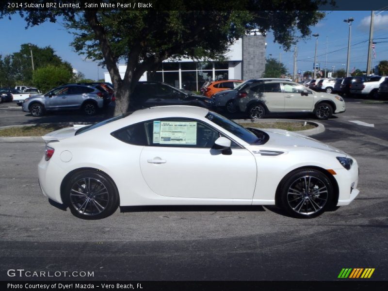 Satin White Pearl / Black 2014 Subaru BRZ Limited