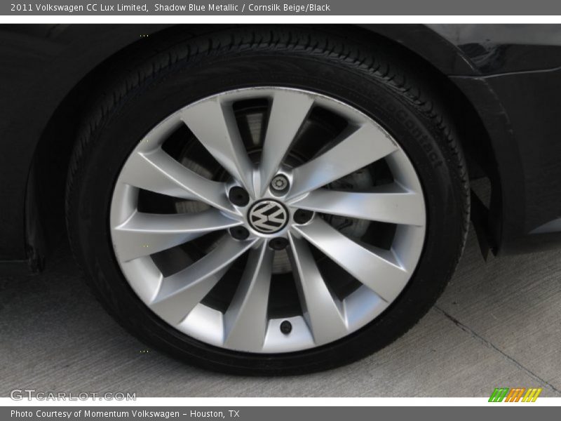 Shadow Blue Metallic / Cornsilk Beige/Black 2011 Volkswagen CC Lux Limited