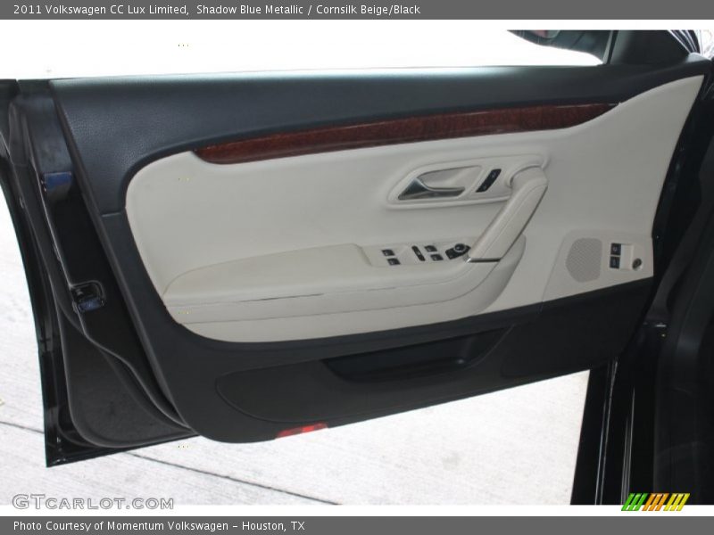 Shadow Blue Metallic / Cornsilk Beige/Black 2011 Volkswagen CC Lux Limited