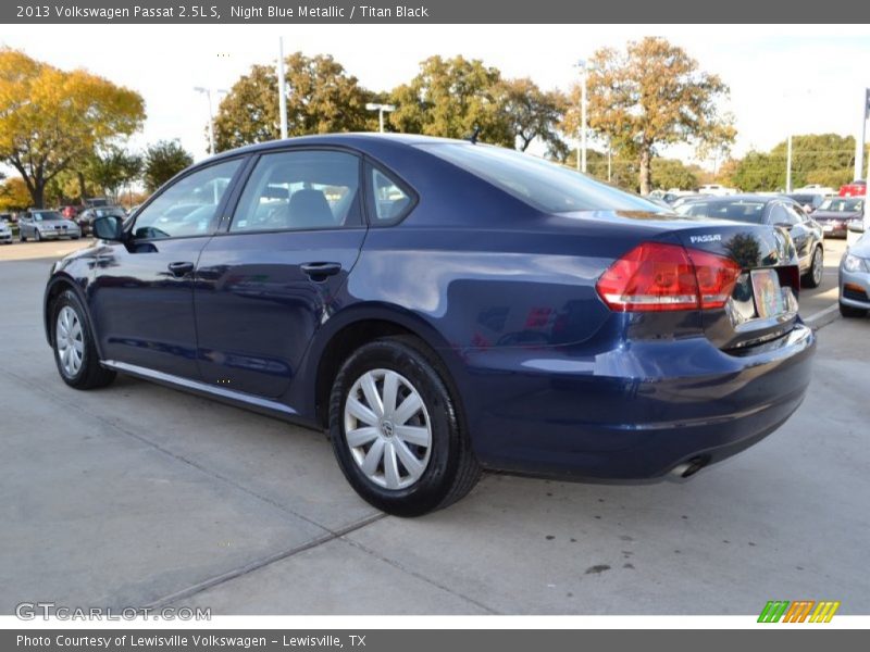 Night Blue Metallic / Titan Black 2013 Volkswagen Passat 2.5L S