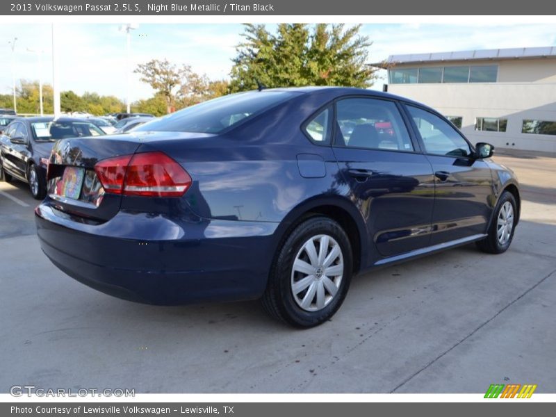 Night Blue Metallic / Titan Black 2013 Volkswagen Passat 2.5L S