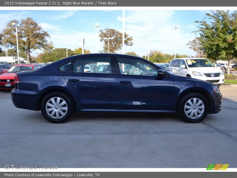 Night Blue Metallic / Titan Black 2013 Volkswagen Passat 2.5L S