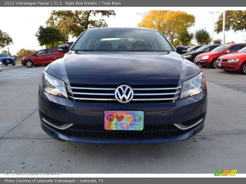 Night Blue Metallic / Titan Black 2013 Volkswagen Passat 2.5L S