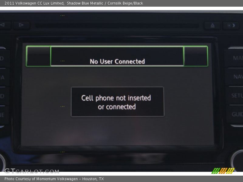 Shadow Blue Metallic / Cornsilk Beige/Black 2011 Volkswagen CC Lux Limited