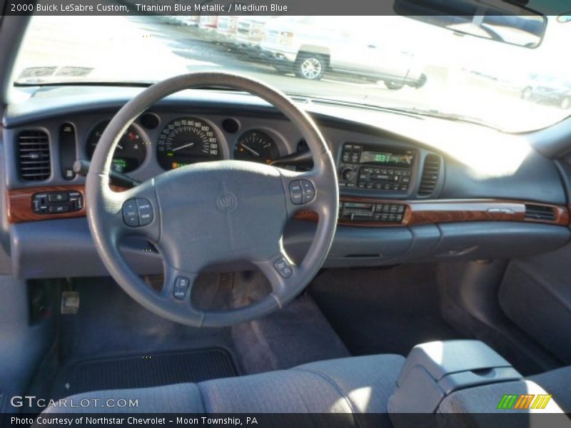 Titanium Blue Metallic / Medium Blue 2000 Buick LeSabre Custom