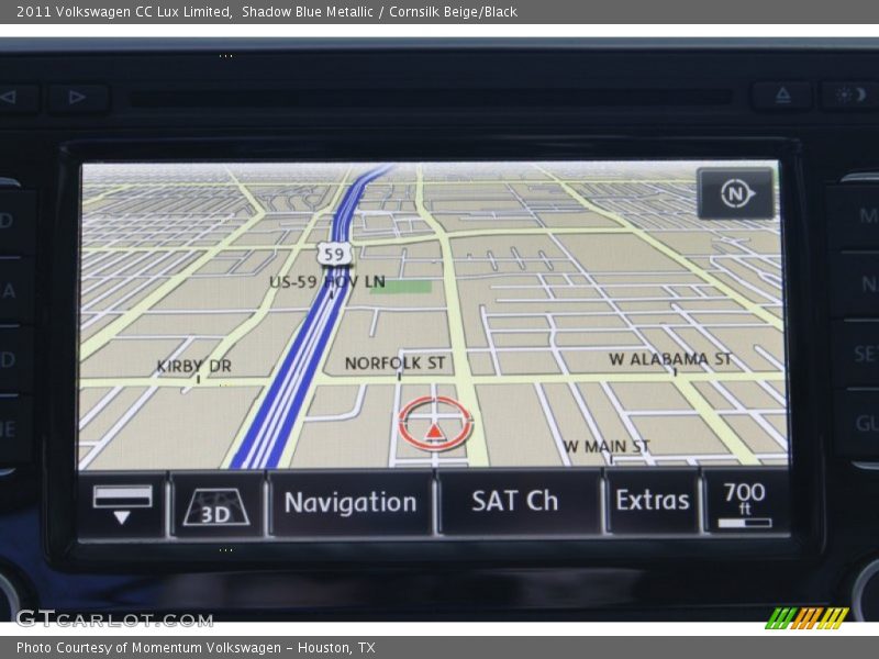 Shadow Blue Metallic / Cornsilk Beige/Black 2011 Volkswagen CC Lux Limited