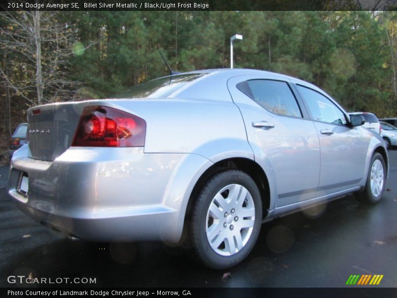 Billet Silver Metallic / Black/Light Frost Beige 2014 Dodge Avenger SE