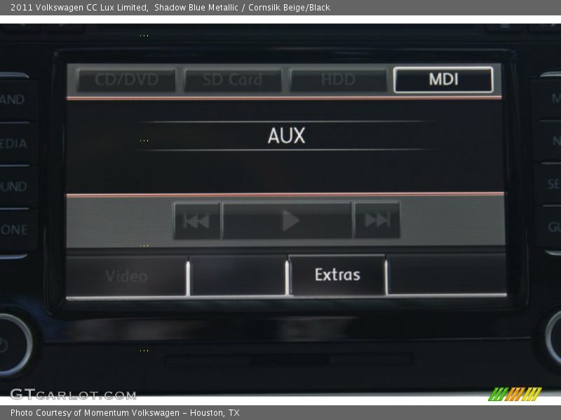 Shadow Blue Metallic / Cornsilk Beige/Black 2011 Volkswagen CC Lux Limited