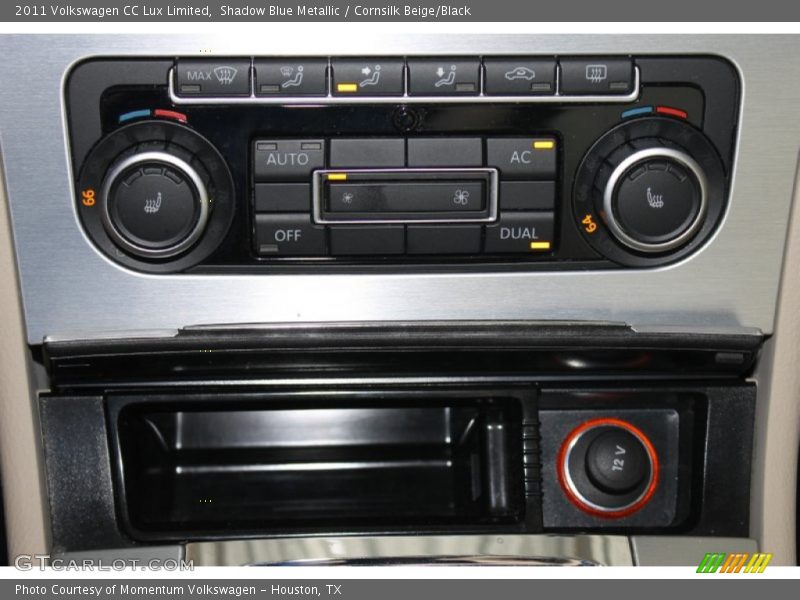 Shadow Blue Metallic / Cornsilk Beige/Black 2011 Volkswagen CC Lux Limited
