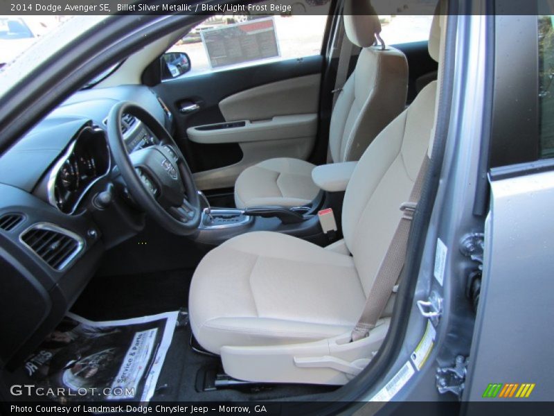 Billet Silver Metallic / Black/Light Frost Beige 2014 Dodge Avenger SE