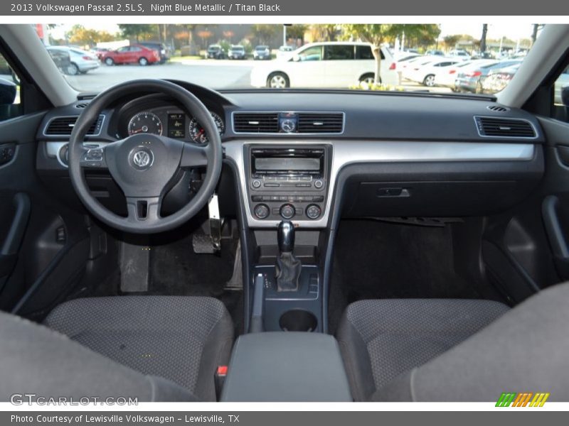 Night Blue Metallic / Titan Black 2013 Volkswagen Passat 2.5L S