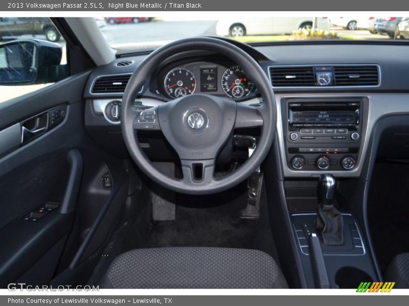 Night Blue Metallic / Titan Black 2013 Volkswagen Passat 2.5L S