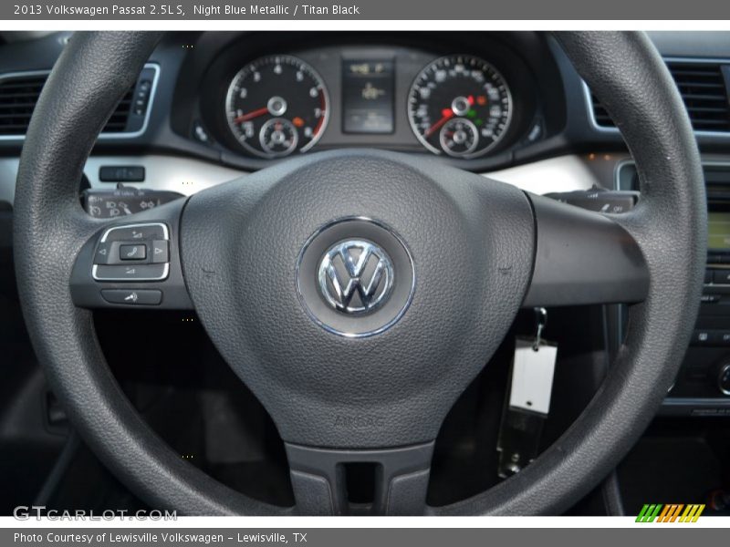 Night Blue Metallic / Titan Black 2013 Volkswagen Passat 2.5L S