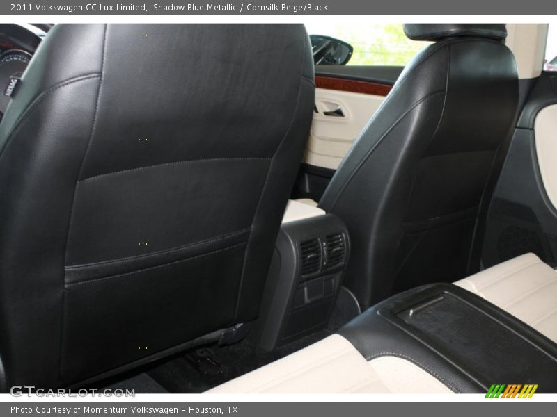 Shadow Blue Metallic / Cornsilk Beige/Black 2011 Volkswagen CC Lux Limited