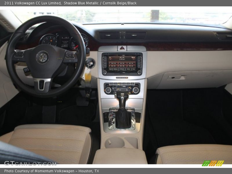Shadow Blue Metallic / Cornsilk Beige/Black 2011 Volkswagen CC Lux Limited