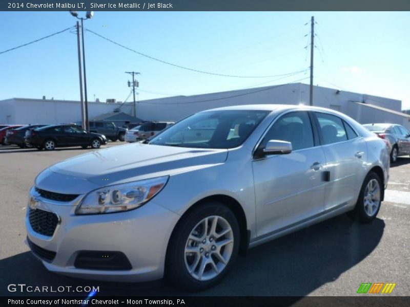 Silver Ice Metallic / Jet Black 2014 Chevrolet Malibu LT