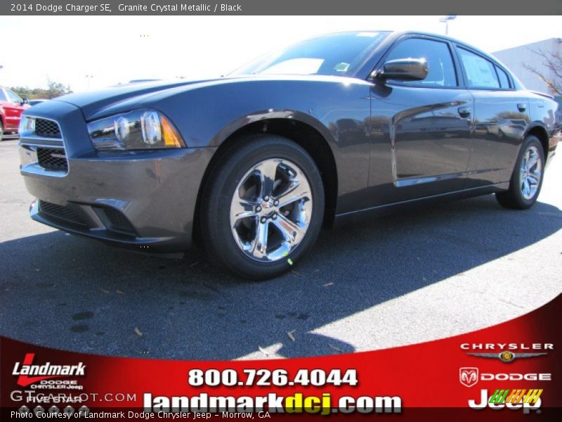 Granite Crystal Metallic / Black 2014 Dodge Charger SE