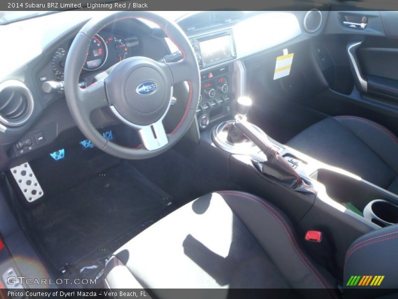 Lightning Red / Black 2014 Subaru BRZ Limited