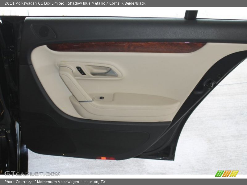 Shadow Blue Metallic / Cornsilk Beige/Black 2011 Volkswagen CC Lux Limited