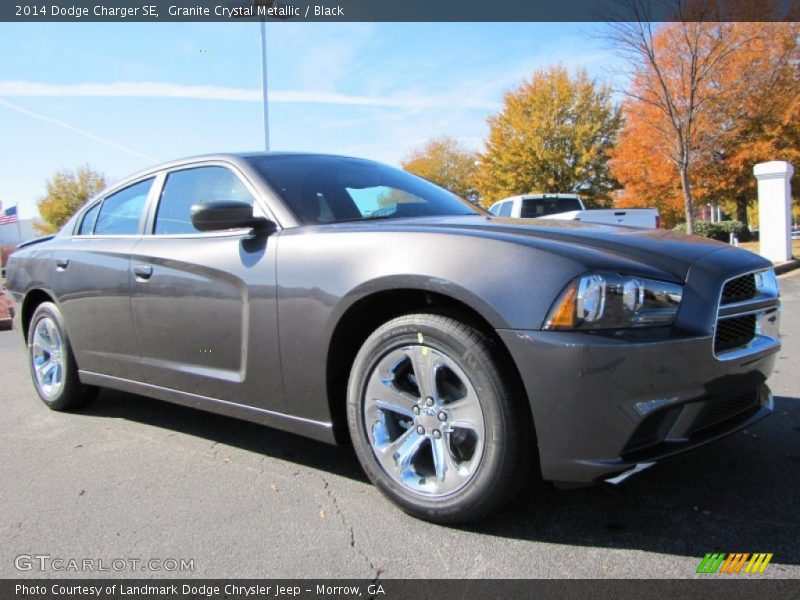 Granite Crystal Metallic / Black 2014 Dodge Charger SE