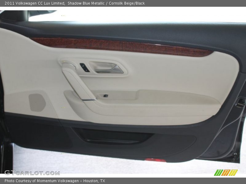 Shadow Blue Metallic / Cornsilk Beige/Black 2011 Volkswagen CC Lux Limited