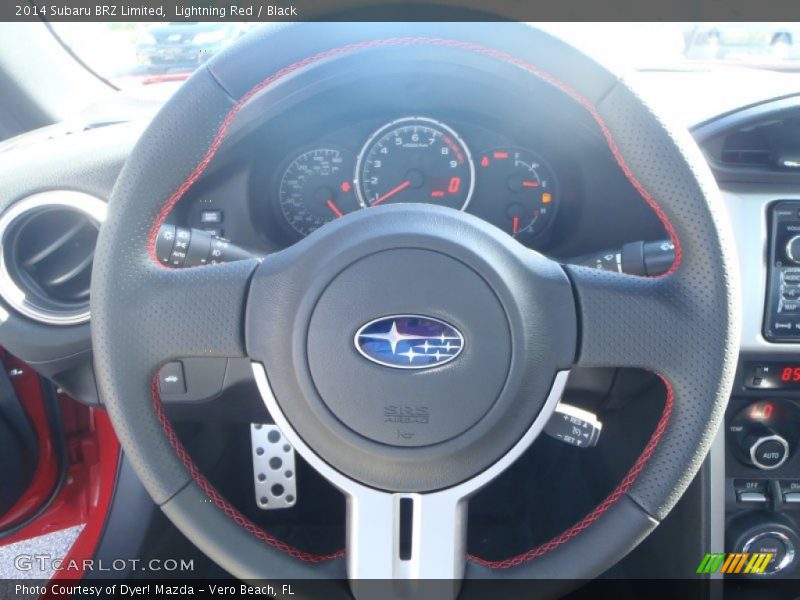 Lightning Red / Black 2014 Subaru BRZ Limited