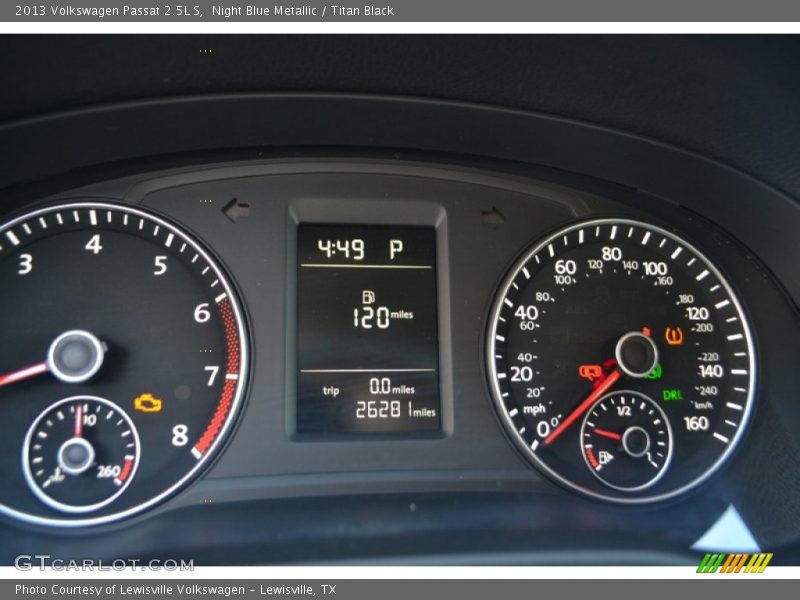 Night Blue Metallic / Titan Black 2013 Volkswagen Passat 2.5L S