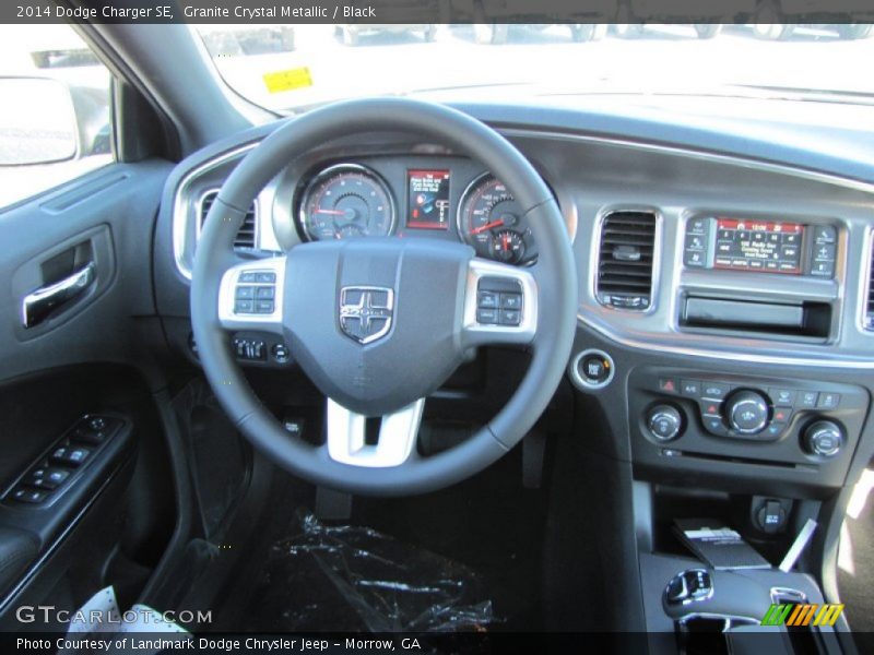 Granite Crystal Metallic / Black 2014 Dodge Charger SE