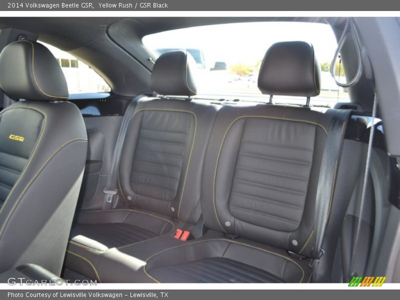 Rear Seat of 2014 Beetle GSR