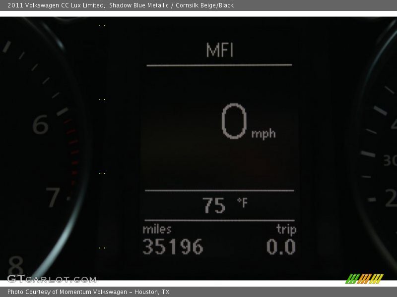 Shadow Blue Metallic / Cornsilk Beige/Black 2011 Volkswagen CC Lux Limited