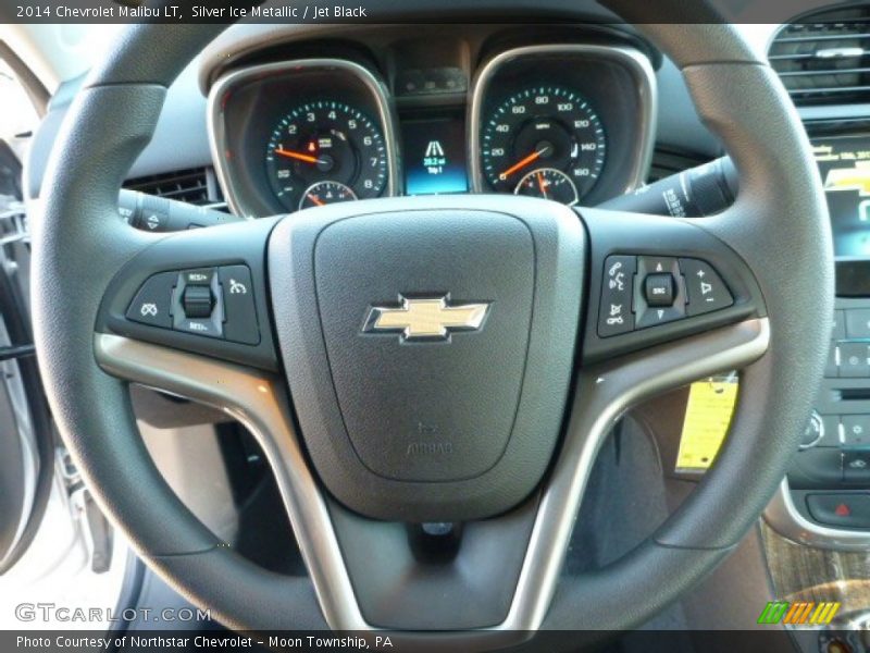 Silver Ice Metallic / Jet Black 2014 Chevrolet Malibu LT