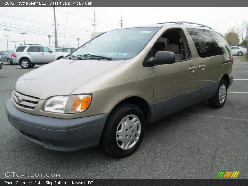 Desert Sand Mica / Oak 2003 Toyota Sienna LE