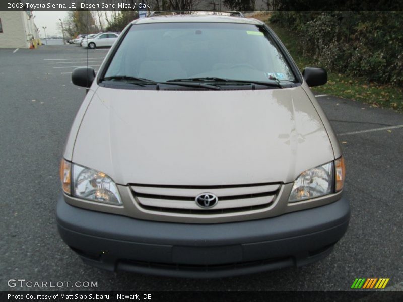 Desert Sand Mica / Oak 2003 Toyota Sienna LE