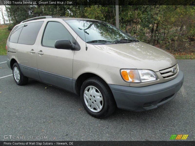 Desert Sand Mica / Oak 2003 Toyota Sienna LE